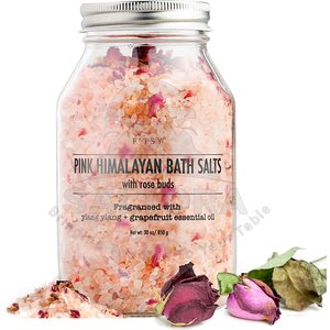 Exfoliante corporal de sal rosa del Himalaya 100%, exfoliante Natural con aceites esenciales para pieles brillantes de Pakistán - Product Image 1