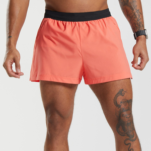 2025 nuevos pantalones cortos de malla de gimnasio de baloncesto deportivos Unisex de alta calidad entrenamiento poliéster Fitness sudor cintura elástica liso teñido sólido - Product Image 1