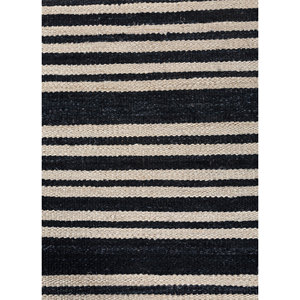 พรมทอแบนลายทาง Nomadic Threads รุ่น PDJT-775 ทำจากปอกระเจาและป่าน สำหรับใช้ในบ้าน มีสีเทาและสีดำ - Product Image 3