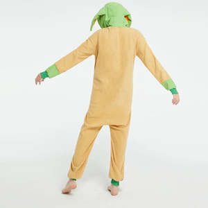 Pyjama douillet OdM Bébé Mandalorian Yoda en polaire thermique respirante et douce en spandex pour l'été et l'hiver, imprimé dessin animé, pour la maison - Product Image 5