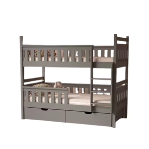 Muebles de dormitorio para niños, litera de madera maciza, diseño moderno de lujo con muchos materiales de almacenamiento de la mejor calidad - Product Image 1