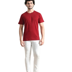 Camisetas de hombre con estampado personalizado a la moda, camisetas de cuello redondo de manga corta lisas de algodón 100%, tamaño personalizado disponible - Product Image 1