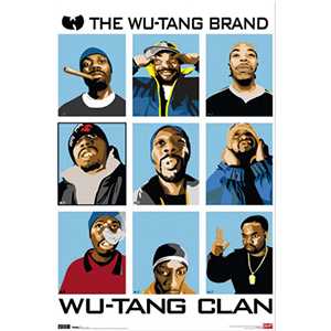 โปสเตอร์ Wu-Tang Clan พิมพ์ดิจิทัลบนผ้าโพลีเอสเตอร์ ของตกแต่งบ้าน ป้ายแขวน แบรนด์แท้ - Product Image 2