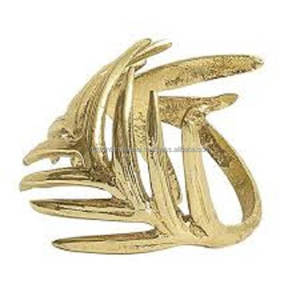 Servilletero de metal chapado en oro Nuevo servilletero circular de tela de hotel - Product Image 6