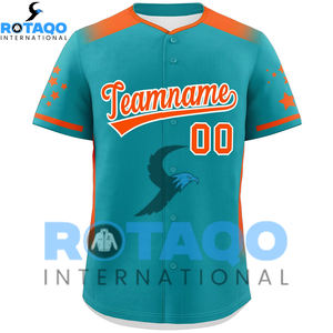 Uniforme de Béisbol Personalizado al por Mayor de Alta Calidad, Transpirable, Talla Grande, Último Diseño OEM, Jersey de Béisbol Sólido para Hombre - Product Image 1