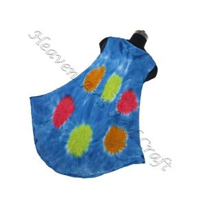 Meilleure vente robe en rayonne tie-dye pour les filles longueur de plancher vêtements de plage été décontracté tenue quotidienne robe de soleil robe parapluie pour femmes - Product Image 6