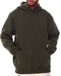 Sudadera con capucha de lana de algodón 100% para hombre con logotipo personalizable, diseño sencillo, ropa de invierno lisa de alta calidad, en blanco de gran tamaño personalizado - Product Image 1