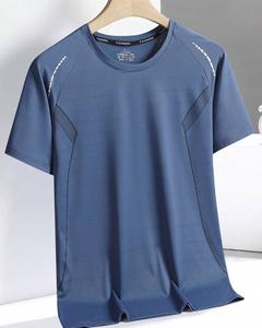 T-shirts 100% polyester, style décontracté, séchage rapide et tissu en maille respirante, poids élevé 180 g/m², teinture unie, impression par sublimation - Product Image 5