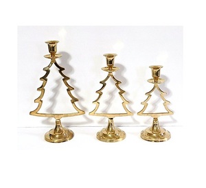 Nuevo diseño, Juego de 3 soportes votivos de luz de té de metal hechos a mano para decoración del hogar y decoración navideña - Product Image 1