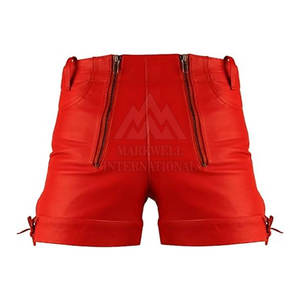 Pantalones Cortos de Cuero para Hombre de Alta Calidad, Transpirables, de Cintura Media, Informales, de Material Duradero - Product Image 5