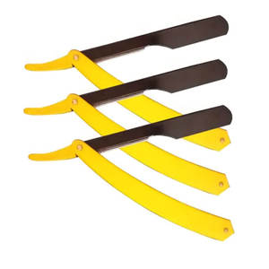 Maquinillas de afeitar rectas de peluquero profesional de corte de peluquero, maquinillas de afeitar con mango plegable de acero inoxidable para hombres - Product Image 5