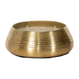 Bol de cire doré en métal décoratif de haute qualité pour mariage, Noël, maison, prix de gros - Product Image 1