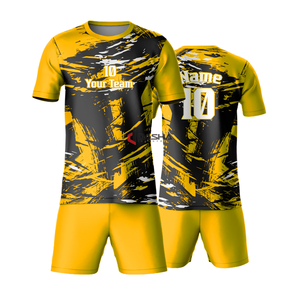 ชุดยูนิฟอร์มฟุตบอลชายแบบพรีเมียมสั่งทำพิเศษ เสื้อซับลิเมชั่นพร้อมกางเกงขาสั้น ชุดฟุตบอลคุณภาพสูงสำหรับผู้ใหญ่ รับผลิตแบบ OEM - Product Image 3