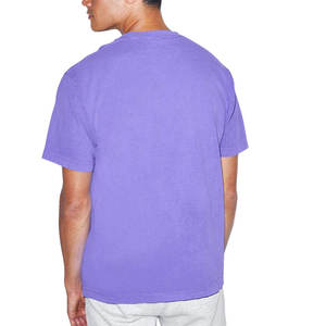 Meilleur design 100% coton velours Logo personnalisé T-shirt surdimensionné pour hommes délavé à l'acide Vintage Street Wear avec fermeture à glissière respirante - Product Image 3