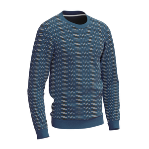 Pull-over décontracté à col rond pour hommes personnalisé OEM Pull en mohair tricoté à la machine à bas prix motif mosaïque anti-rétrécissement pour Noël - Product Image 3
