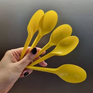 Cuchara plegable de plástico pequeño transparente/blanco desechable al mejor precio de Vietnam - Product Image 5
