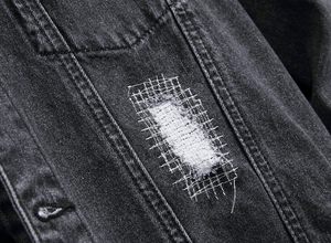 Vente en gros de veste stylée pour hommes en coton 100% de haute qualité Veste en jean personnalisée pour hommes en vente - Product Image 6