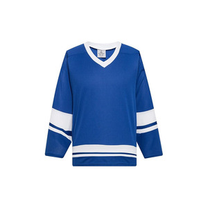 Série été, maillot d'entraînement de hockey sur glace 100% polyester, nom de l'équipe sur le devant, logo, découpe automatisée, séchage rapide, service OEM disponible - Product Image 5