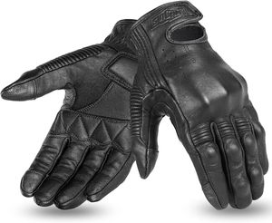 Guantes de Motociclismo Personalizados, Transpirables, con Pantalla Táctil, Unisex, de Cuero Premium, con Cierre de Cordón, Dedos Completos para Moto - Product Image 1