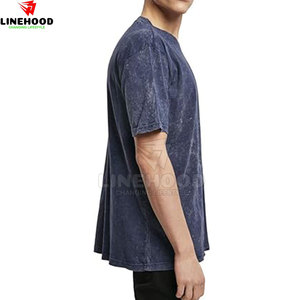 Vente en gros de t-shirts 100% coton pour hommes, poids léger, lavage à l'acide, fabriqués sur mesure avec options OEM disponibles - Product Image 5