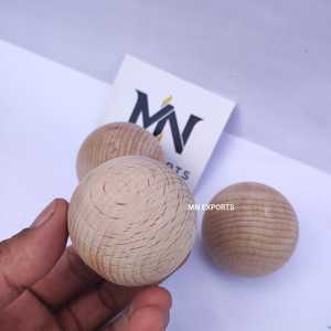 Bolas de Madera de Haya Ecológicas, Esferas Pulimentadas Hechas a Mano para Proyectos de Bricolaje y Decoración - Product Image 2