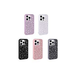 Carcasa Protectora de Silicona con Diseño de Diamantes de Imitación Brillantes de Lujo para iPhone 14 Pro, Cubierta Elegante con Electrochapado - Product Image 3