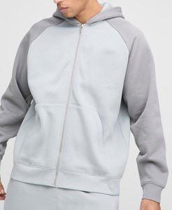 Vêtements de sport de qualité supérieure, style color block, survêtement en molleton pour hommes, ensemble deux pièces, survêtement de jogging pour hommes - Product Image 3