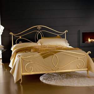 Estructura de Cama de Latón de Alta Gama con Estética Vintage para Diseño de Interiores de Dormitorio de Estilo Palacio de Lujo - Product Image 3