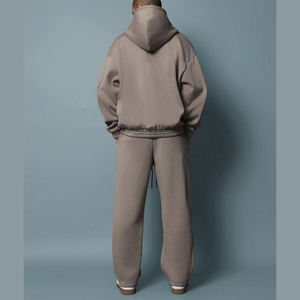 ชุดวอร์มผ้าฝ้าย100% ลายพระอาทิตย์ซีดจางสำหรับผู้ชายและผู้หญิงชุดวอร์มวินเทจปรับแต่งได้ - Product Image 4