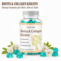 Gummies OEM Biotine Collagène Kératine 60 unités Complexe Beauté Marque Privée