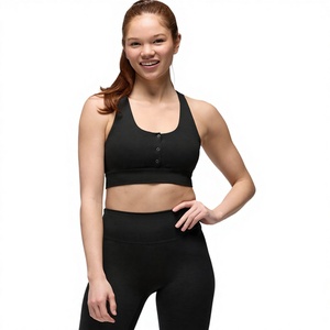 เสื้อชั้นในกีฬาผู้หญิงคุณภาพสูง ดีไซน์ทันสมัย สำหรับโยคะ ฟิตเนส ออกกำลังกาย วิ่ง กระชับสูง ไร้ตะเข็บ - Product Image 1