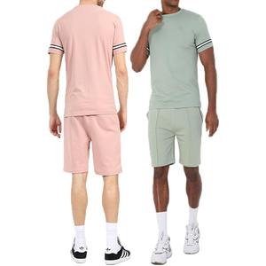 Ensemble short et t-shirt 100% coton pour homme, tenue d'été décontractée, sports de plage, taille S à 2XL - Product Image 4