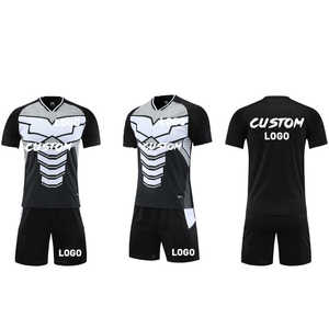 Usine Hommes Maillots De Football Ensemble Maillots De Football Vierge OEM De Football Uniformes De Football Vêtements De Football En Gros Sublimation Plain Print - Product Image 2