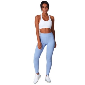 Custom Logo High Waisted Seamless Anti-Bacterial Spandex/Polyester Fitness Yoga <b>Leggings</b> for Women Latest Design Casual Style - Product Image 5