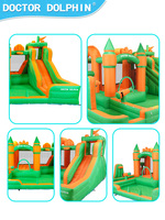 Structures de jeux multifonctionnelles avec mur d'escalade, grand toboggan, jeux aquatiques gonflables pour enfants, château gonflable pour enfants