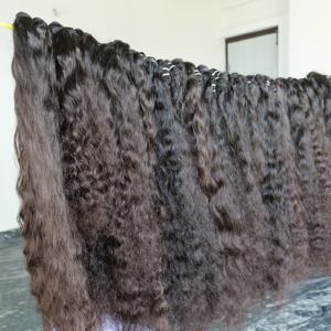 Extensiones de cabello sedoso Virgen sin procesar vietnamita Paquetes de cabello de trama doble natural con estilos de rizos ondulados Cabello humano indio - Product Image 4