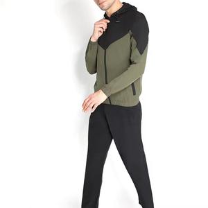 New Arrival Men's 100% Cotton Activewear Tracksuit Lightweight Pullover Sportswear Jogging Fitness Set Winter Streetwear Solid - Product Image 2