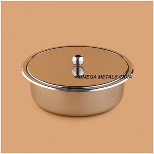 Juego de cocina de calentador de alimentos de acero inoxidable 304 de alta calidad, cazuela personalizada y olla caliente con tapa de Acabado plateado martillado - Product Image 5