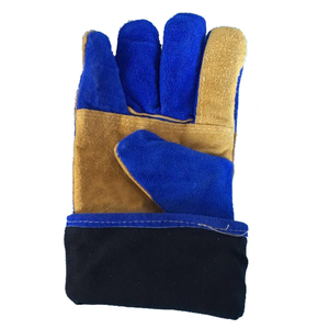 NEW Arrival Construction Gants de soudage en cuir industriel Gun Palm Truck Safety CowHide Split Garden For Men Leather Glove - Product Image 2