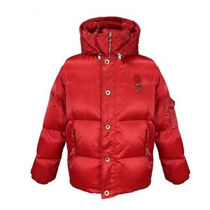 เสื้อแจ็คเก็ตพัฟเฟอร์แบบมีฮู้ดสำหรับผู้ชาย รุ่นใหม่ล่าสุด ผ้าหนา อุ่นสบายสำหรับฤดูหนาว คอตั้ง ระบายอากาศได้ดี พร้อมโลโก้สั่งทำพิเศษ - Product Image 1