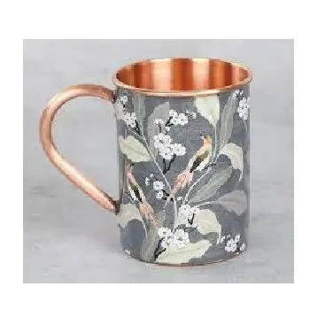 Sticker Printed Copper Moscow Mule Mugs Heat Insulation Copper Plating Gold With Handles Mug Copper at Affordable Price