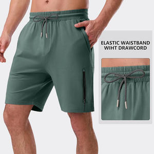 Short de survêtement pour hommes avec étiquette personnalisée pour le streetwear d'été Production en vrac de coton doux - Product Image 4