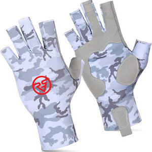 Guantes de pesca personalizados de medio dedo con su propio diseño y logotipo Equipo de pesca sublimado - Product Image 1