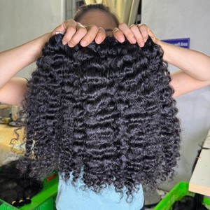 Los mejores paquetes de máquina de trama de Genius rizado birmano negro crudo de cabello humano 100% completo y grueso de Vietnam sin procesar de Cloudyhair - Product Image 6