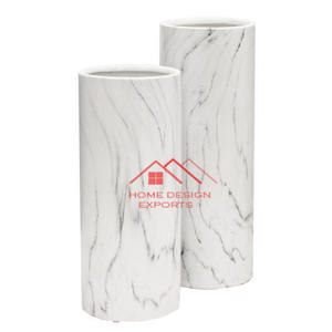 Factory-Priced <b>Black</b> Marble <b>Tall</b> Flower <b>Vase</b> Latest Design for Home Hotel Wedding Decor Tabletop Tabletop <b>Vase</b> - Product Image 3
