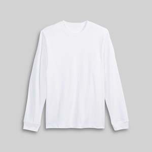Camiseta de Manga Larga 1011 de Peso Pesado con Tela de 300 g/m², Corte Comprimido y Holgado, Estampado Serigrafiado, Patrón Sólido, Talla Grande, Peso de 260 g/m² - Product Image 1