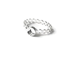 2025 lunette ronde tasse anneau blanc bulle bande 6mm 8mm 10mm solide 925 en argent Sterling bijoux à bricoler soi-même Base à la main pour hommes femmes - Product Image 6