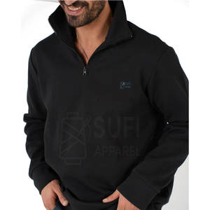 Sudadera Casual de Invierno para Hombre, Cierre de Cremallera, Manga Larga, Color Sólido, 100% Algodón, Cómoda - Product Image 4