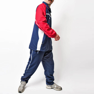 Survêtements de jogging en nylon personnalisés pour l'entraînement hivernal, ensembles de survêtements de jogging avec logo personnalisé, 2 pièces, coupe-vent léger - Product Image 2