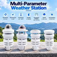 Station météo automatique sans fil tout-en-un 4G avec affichage ultrasonique des nuages, contrôleur de température, personnalisable OEM